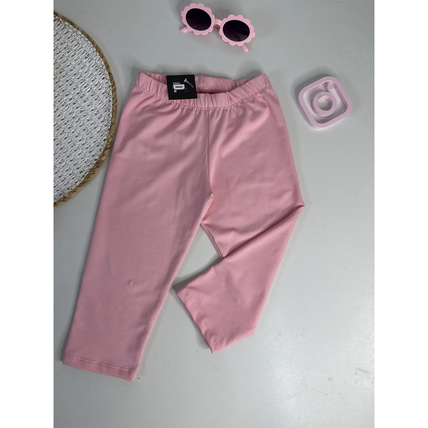 Bermuda Ciclista Infantil Suplex Rosa | Dinda Kids
