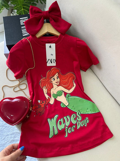 Vestido Infantil Ariel