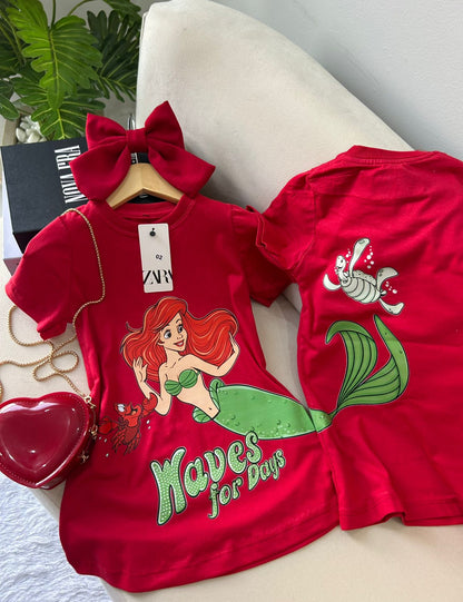Vestido Infantil Ariel