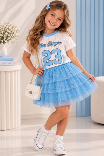 Saia em tule infantil