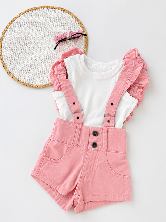 Salopete Jeans Infantil com Alças Ajustáveis