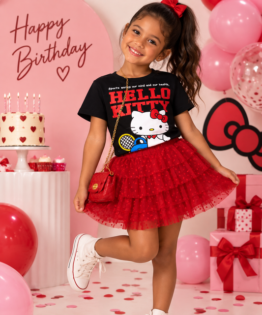 Saia em tule infantil