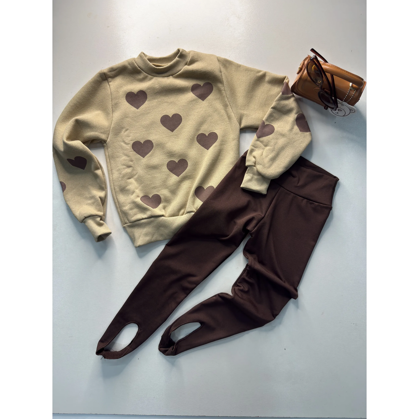 Legging Infantil Fuseau Flanelada Pezinho Poliamida | Dinda Kids