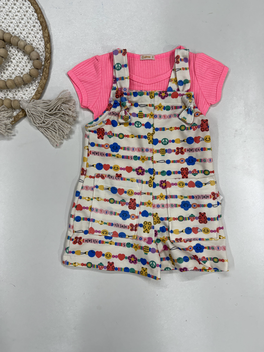 Salopete Infantil em Moletom Premium com Blusa