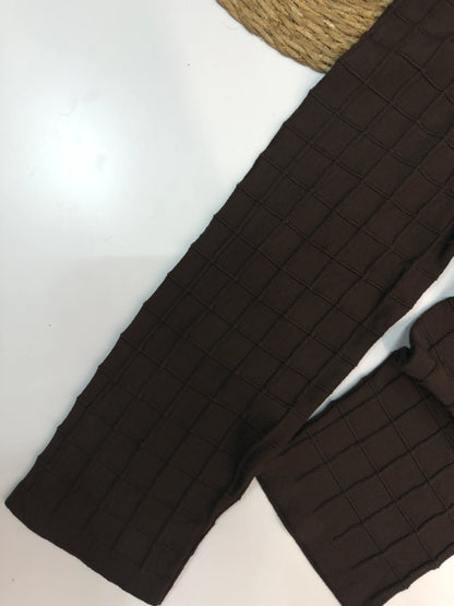 Legging Infantil em Lã Modal com Textura Quadriculada