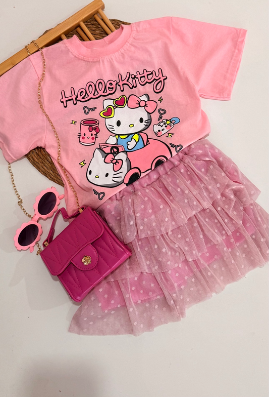 Saia em tule infantil