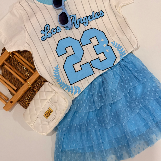 Saia em tule infantil