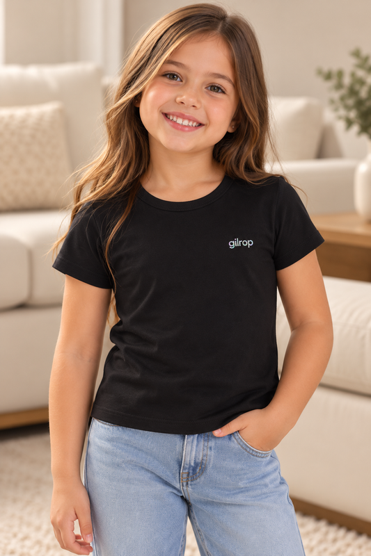 T-shirt Infantil Feminina – Estilo e Charme