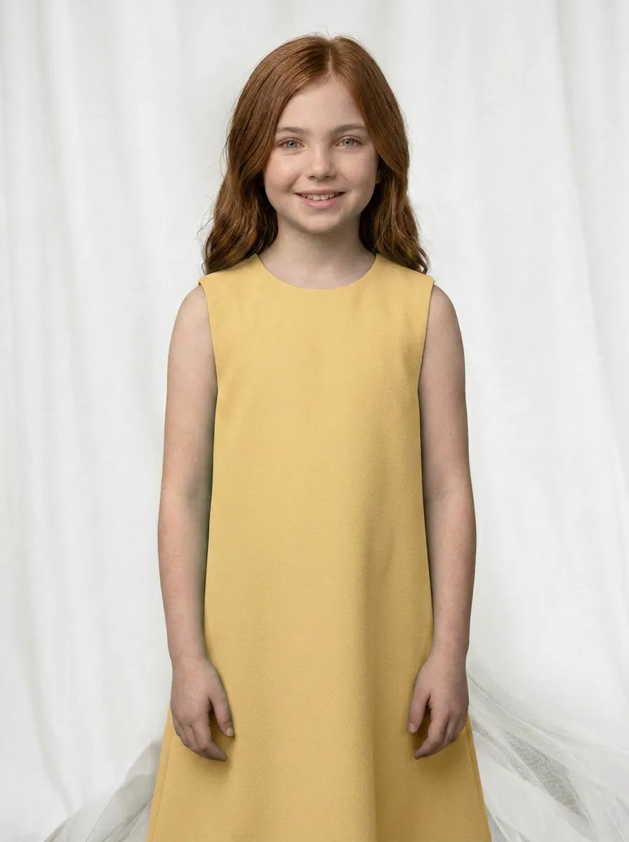 Vestido Infantil Festa Alfaiataria com Laço | Dinda Kids