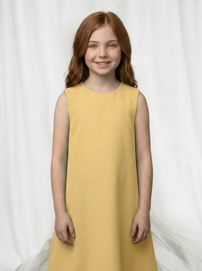 Vestido Infantil Festa Alfaiataria com Laço | Dinda Kids