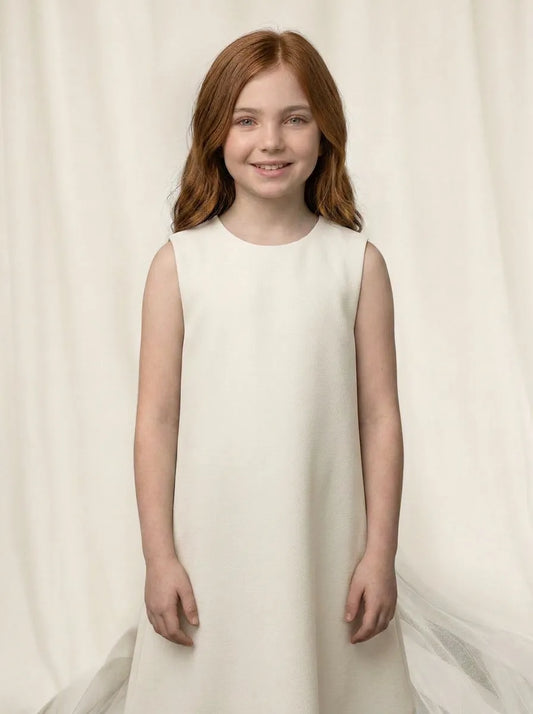 Vestido Infantil Festa Alfaiataria com Laço | Dinda Kids